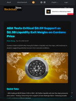ADA Tests Critical $0.59 Support as $2.3B Liquidity Exit Weighs on Cardano Price - Blockchain.News