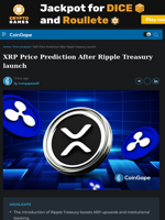 XRP Price Prediction After Ripple Treasury launch