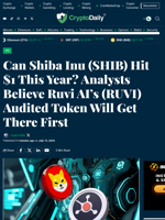 Can Shiba Inu (SHIB) Hit $1 This Year? Analysts Believe Ruvi AI’s (RUVI) Audited Token Will Get There First - Crypto Daily