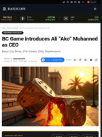 BC Game introduces Ali “Ako” Muhanned as CEO - DailyCoin