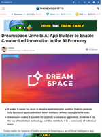 Dreamspace Unveils AI App Builder to Enable Creator-Led Innovation in the AI Economy - TheNewsCrypto