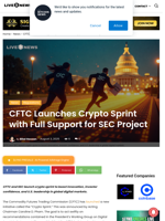 CFTC Launches Crypto Sprint with Full Support for SEC Project | Live Bitcoin News