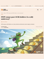 PEPE surges past 463K holders: Is a rally underway? - AMBCrypto