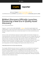 BitMart Discovery Officially Launches, Pioneering a New Era in Quality Asset Discovery