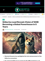 Shiba Inu Lead Reveals Vision of SHIB becoming a tech giant
