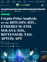 Crypto Price Analysis 11-11: BITCOIN: BTC, ETHEREUM: ETH, SOLANA: SOL, BITTENSOR: TAO, APTOS: APT - Crypto Daily