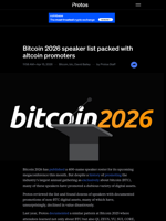 Bitcoin 2026 speaker list packed with altcoin promoters | Protos