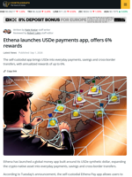 Ethena Expands USDe into Global Payments with New App