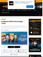 Is Bitcoin Still A Sovereign Tool?
