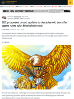 SEC Proposes New Standards for US Transfer Agents