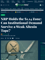 XRP Clings to $1.14: Are ETF Inflows Enough?
