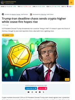 Crypto Jumps 2.5% Amid Trump-Iran Deadline Threats