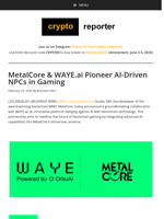 MetalCore & WAYE.ai Pioneer AI-Driven NPCs in Gaming