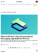 What Is BChat? The Decentralized Messaging App Built for Privacy - Decrypt