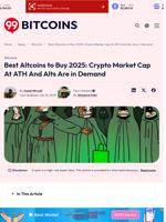 Best Altcoins to Buy 2025: Crypto Market Cap At ATH And Alts Are in Demand - 99Bitcoins