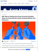 IMF, Standard Chartered, SARB Sound Alarm on Stablecoins