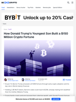 Inside The Crypto Investments Of Donald Trump's Youngest Son