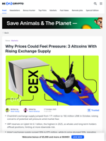 3 Altcoins With Rising Exchange Supply: Price Impact