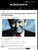 Why Trump’s Israel-Lebanon Ceasefire Won’t Stop the Oil Crisis
