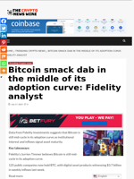 Bitcoin smack dab in the middle of its adoption curve: Fidelity analyst - The Crypto News Wire