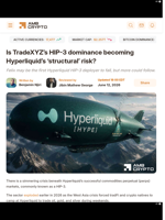 Is TradeXYZ's HIP-3 dominance becoming Hyperliquid's 'structural' risk? - AMBCrypto