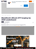 BlackRock's Bitcoin ETF Surging Up 2025 Leaderboard