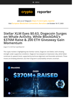 BlockDAG’s $376M Presale & 2.5M Users Challenge Dogecoin Surge & Stellar XLM Growth