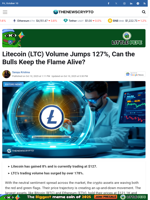 Litecoin (LTC) Volume Jumps 127%, Can the Bulls Keep the Flame Alive?