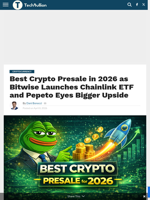 Best Crypto Presale in 2026 as Bitwise Launches Chainlink ETF and Pepeto Eyes Bigger Upside - TechBullion