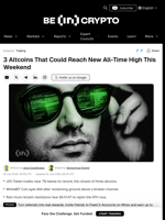 3 Altcoins That Could Reach New All-Time High This Weekend