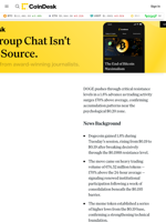 Dogecoin (DOGE) Price News: Hits $0.20 as Breakout Volume Triples Average