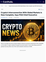 Crypto's Interconnection With Global Markets Is Now Complete, Says Pi42 Chief Executive