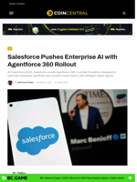 Salesforce Pushes Enterprise AI with Agentforce 360 Rollout - CoinCentral