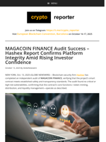 MAGACOIN FINANCE Audit Success - Hashex Report Confirms Platform Integrity Amid Rising Investor Confidence