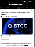 BTCC Launches SpaceX Pre-IPO Perpetual Futures in Crypto