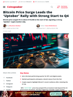 Bitcoin Starts Q4 Strong as ‘Uptober’ Rally Gains Momentum