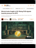 Bitcoin looks fragile in Q2: Rising FUD signals bearish pressure for BTC - AMBCrypto
