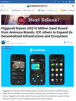 Piggycell Raises US$10 Million Seed Round from Animoca Brands, ICP, others to Expand its Decentralized Infrastructure and Ecosystem