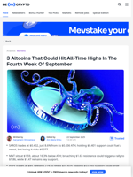 3 Altcoins That Could Hit All-Time Highs In September Fourth Week