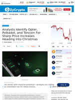 Analysts Identify Opter, Polkadot, and Toncoin For Sharp Price Increases Heading Into Christmas