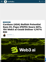 ADA Potential, PEPE Rally, and Web3 ai’s $0.000365 Presale Token Steals the Spotlight