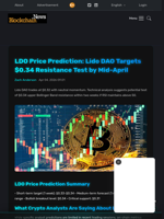 LDO Price Prediction: Lido DAO Targets $0.34 Resistance Test by Mid-April - Blockchain.News