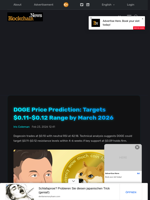 DOGE Price Prediction: Targets $0.11-$0.12 Range by March 2026 - Blockchain.News