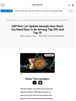 XRP Rich List Update Reveals How Much You Need Now to be Among Top 10% and Top 1%