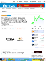Fitell Corporation Secures $100M Financing Facility to Launch Solana Digital Asset Treasury
