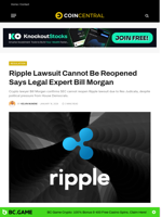 Ripple Lawsuit Cannot Be Reopened Says Legal Expert Bill Morgan