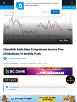 Chainlink Adds Nine Integrations Across Five Blockchains In Weekly Push
