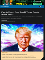 What to Expect from Donald Trump Crypto Dinner Today?