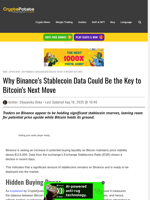 Why Binance's Stablecoin Data Could Be the Key to Bitcoin's Next Move
