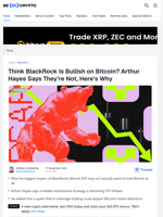 Why BlackRock Might Not Be Long Bitcoin, Despite ETF Inflows